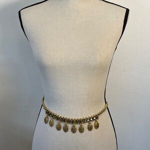 Gold Coin Charm Belt
